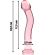 Nebula Series By Ibiza - Model 18 Dildo Borosilicate Glass 18.5 X 3.5 CM Pink