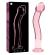 Nebula Series By Ibiza - Model 18 Dildo Borosilicate Glass 18.5 X 3.5 CM Pink