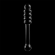 Nebula Series By Ibiza - Model 20 Dildo Borosilicate Glass 20.5 X 3 CM Clear