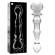 Nebula Series By Ibiza - Model 21 Dildo Borosilicate Glass 20.5 X 3.5 CM Clear