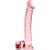 Nebula Series By Ibiza - Model 23 Dildo Borosilicate Glass 21.5 X 4 CM Pink