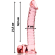 Nebula Series By Ibiza - Model 23 Dildo Borosilicate Glass 21.5 X 4 CM Pink