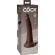 King Cock Elite - Realistic Silicone Dildo 17.8 CM Brown