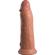 King Cock Elite - Realistic Dildo Vibrating & Silicone 20.3 CM Caramel