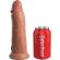 King Cock Elite - Realistic Dildo Vibrating & Silicone 20.3 CM Caramel