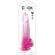 King Cock Clear - Dildo With Testicles 19 CM Pink