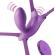 Fantasy For Her - Butterfly Harness G-Spot With Vibrator, Rechargeable & Remote Control Violet