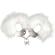 Adrien Lastic - Metal Handcuffs With White Feathers