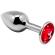 Alive - Anal Pleasure Mini Plug Metal Red Size S