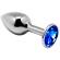 Alive - Anal Pleasure Mini Plug Metal Blue Size S