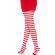 Leg Avenue - WHITE/RED Striped Tights