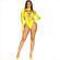 Leg Avenue - Bodysuit Seamless With Thong Yellow