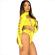 Leg Avenue - Bodysuit Seamless With Thong Yellow