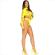 Leg Avenue - Bodysuit Seamless With Thong Yellow