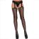 Leg Avenue - Stockings Net and Garter Black