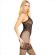 Leg Avenue - Bodystocking Neck Halter Red Hearts Black