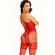 Leg Avenue - Bodystocking Neck Halter Red Hearts Red