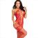 Leg Avenue - Bodystocking Neck Halter Red Hearts Red