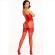 Leg Avenue - Bodystocking Neck Halter Red Hearts Red