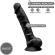 Silexd - Model 1 Realistic Penis Premium Silexpan Silicone Black 23 CM