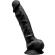 Silexd - Model 1 Realistic Penis Premium Silexpan Silicone Black 23 CM