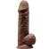 Silexd - Model 1 Realistic Penis Premium Silexpan Silicone Brown 21.5 CM