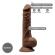 Silexd - Model 1 Realistic Penis Premium Silexpan Silicone Brown 24 CM