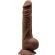 Silexd - Model 1 Realistic Penis Premium Silexpan Silicone Brown 24 CM