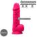 Silexd - Model 1 Realistic Penis Premium Silexpan Silicone Fuchsia 21.5 CM