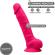 Silexd - Model 1 Realistic Penis Premium Silexpan Silicone Fuchsia 23 CM