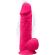 Silexd - Model 1 Realistic Penis Vibrator Silicone Premium Silexpan Fuchsia 21.5 CM