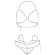 KINK Peal String Open Bra Set and Cuffs