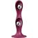 Satisfyer - Double Ball-R Silicone Dildo Garnet