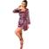 Livco Corsetti Fashion - Jacqueline Lc 90249 Dressing Gown + Shirt + Panty Violet