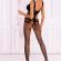 Livco Corsetti Fashion - Hardomin Lc 17346 Bodystocking Crotchless Black One Size