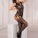 Livco Corsetti Fashion - Ambroise Lc 17352 Bodystocking Crotchless Black One Size