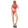 Chilirose - Cr 3882 Set Bodysuit Crotchless Red S/M