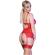 Chilirose - Cr 4415 Set Corset Red S/M