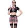 Chilirose - Cr 4425 Costume Schoolgirl Black L/XL