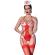 Chilirose - Cr 4631 Set Bodysuit Nurse Crotchless Red L/XL