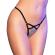 Chilirose - Cr 4665 Thong Silver & Black S/M