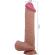 Pretty Love - Sliding Skin Series Realistic Dildo With Sliding Skin Suction Cup Brown 26 CM