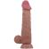 Pretty Love - Sliding Skin Series Realistic Dildo With Sliding Skin Suction Cup Brown 24 CM