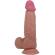 Pretty Love - Sliding Skin Series Realistic Dildo With Sliding Brown Skin Suction Cup 21.8 CM