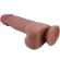 Pretty Love - Sliding Skin Series Realistic Dildo With Sliding Brown Skin Suction Cup 20.6 CM