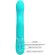 Pretty Love - Rabbit Vibrator Pearls Aqua Green