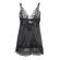 Subblime - Babydoll With Floral Print Chest Black