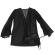 Subblime - Transparent Fabric Robe With Lace Detail Black L/XL