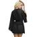 Subblime - Transparent Fabric Robe With Lace Detail Black L/XL