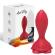 Armony - Pink Vibrator & Anal Plug Small Remote Control Red